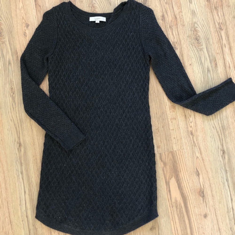 Ann Taylor LOFT Wool Blend Sweater Dress